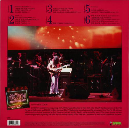 Виниловая пластинка Frank Zappa, Zappa In New York (40th Anniversary / 3-LP Set)