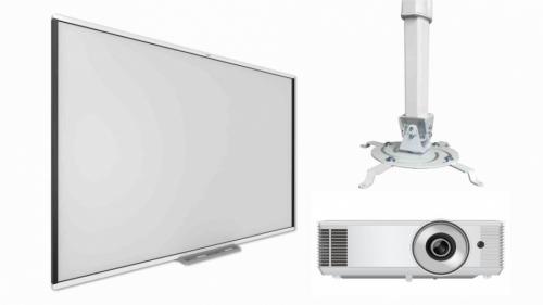 Комплект Smart интерактивная доска SBM787V с короткофокусным проектором EXD203STW и креплением DSM-14kw