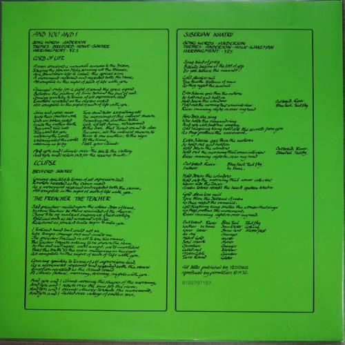 Виниловая пластинка WM Yes Close To The Edge