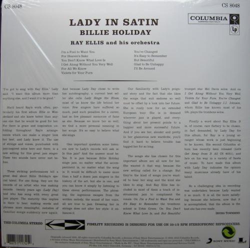 Виниловая пластинка Billie Holiday LADY IN SATIN
