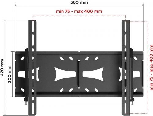 Кронштейн для телевизора Holder LCDS-5071 темный металлик