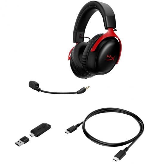 Наушники HyperX Cloud III S WL Black/Red