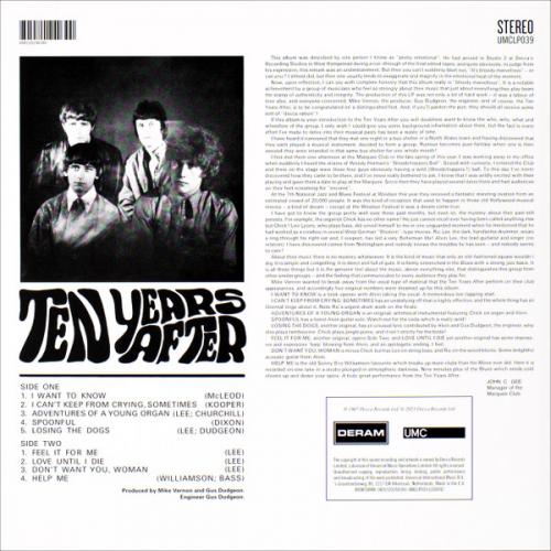 Виниловая пластинка Ten Years After - Ten Years After (Black Vinyl LP)