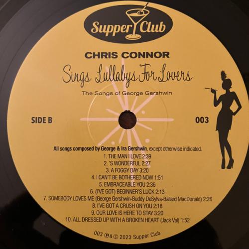 Виниловая пластинка Chris Connor - Sings Lullabys For Lovers (Black Vinyl LP)