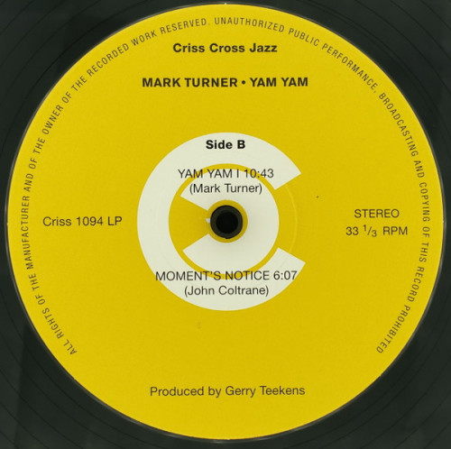 Виниловая пластинка Mark Turner - Yam Yam (Black Vinyl 2LP)