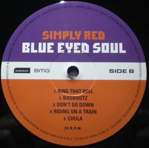 Виниловая пластинка Simply Red - Blue Eyed Soul (Black Vinyl LP)
