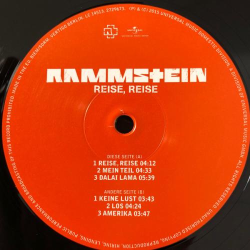 Виниловая пластинка Rammstein, Reise, Reise