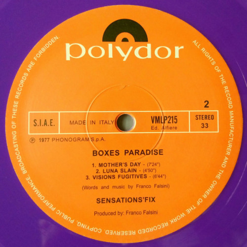 Виниловая пластинка Sensations' Fix - Boxes Paradise (Coloured LP Vinyl LP)