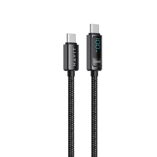 USB кабель HAVIT CB6247 USB-C - USB-C BK 2m