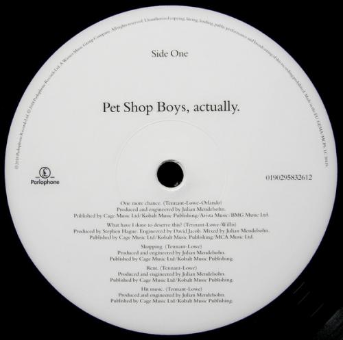 Виниловая пластинка PLG Pet Shop Boys Actually (180 Gram/Remastered)