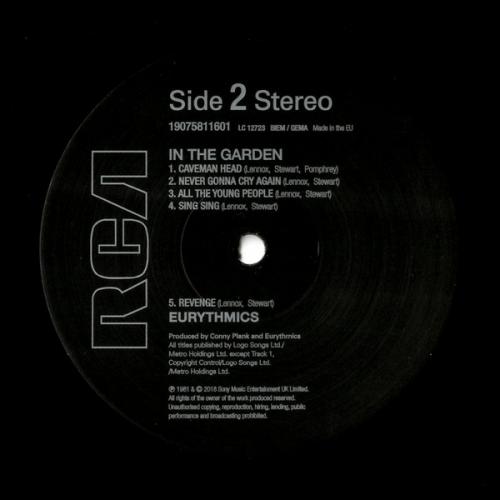 Виниловая пластинка Sony Eurythmics In The Garden (180 Gram)