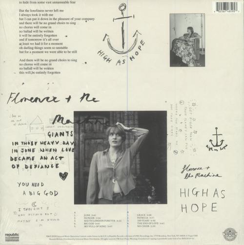 Виниловая пластинка Florence + The Machine, High As Hope (Standard LP)