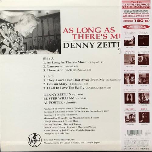 Виниловая пластинка Denny Zeitlin - As Long As There's Music (Hyper Magnum Sound) (BlackVinyl LP)