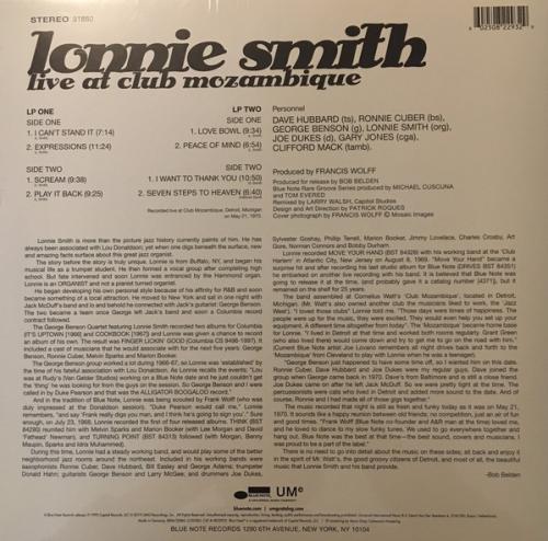 Виниловая пластинка Lonnie Smith, Live At Club Mozambique (batch 8)