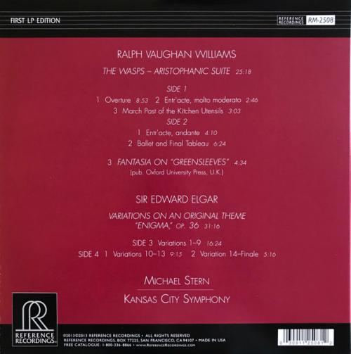 Виниловая пластинка Michael Stern - Elgar: Enigma Variations/ Williams: The Wasps, Greensleeves (Analogue) (Black Vinyl 2LP)