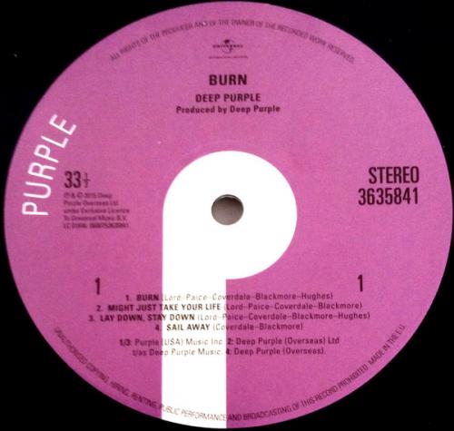Виниловая пластинка Deep Purple, Burn