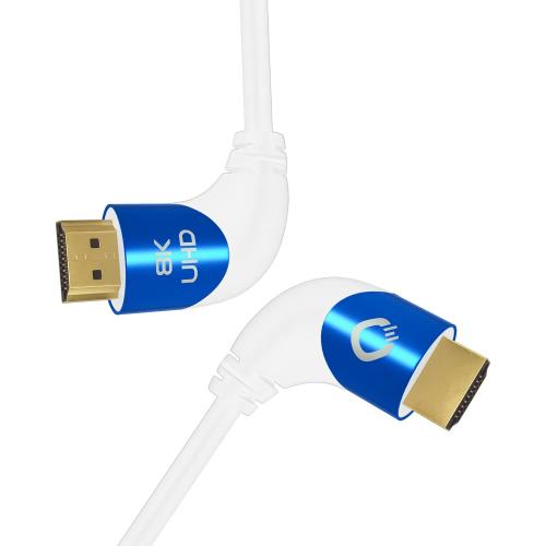 HDMI кабель Oehlbach PERFORMANCE Shape Magic 90 UHD White, 1.5 m (D1C42546)