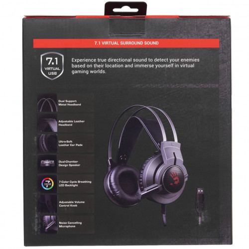 Наушники игровые A4Tech Bloody G437 (Glare Gaming) Black