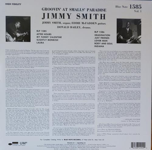 Виниловая пластинка Smith, Jimmy, Groovin' At Smalls Paradise