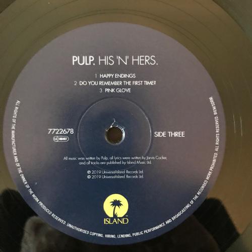 Виниловая пластинка Pulp, His 'n' Hers
