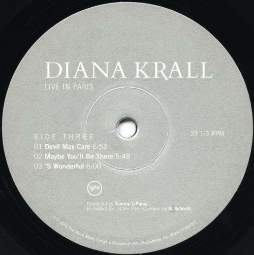 Виниловая пластинка Diana Krall, Live In Paris (2LP)