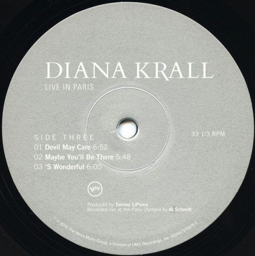 Виниловая пластинка Diana Krall, Live In Paris (2LP)