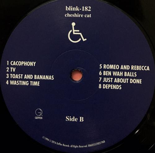 Виниловая пластинка Blink-182, Cheshire Cat
