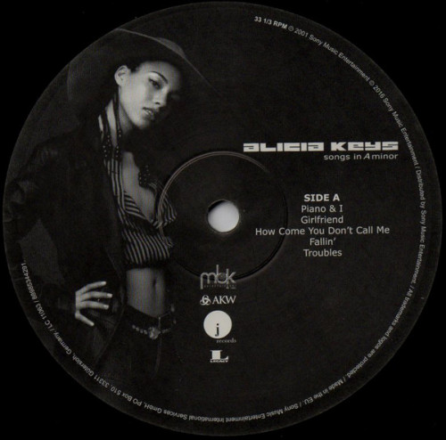Виниловая пластинка Alicia Keys SONGS IN A MINOR