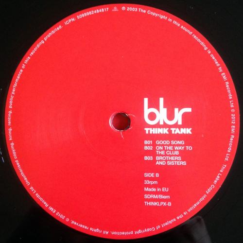 Виниловая пластинка PLG Blur Think Tank (180 Gram/Gatefold)