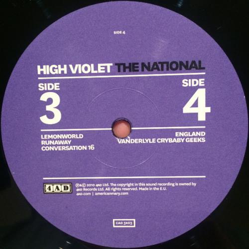 Виниловая пластинка The National - High Violet (Black Vinyl 2LP)