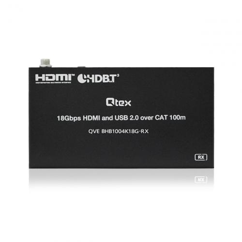 Приемник сигналов HDMI, USB 2.0, RS-232 и ИК-управления по HDBaseT Qtex QVE BHB1004K18G-RX