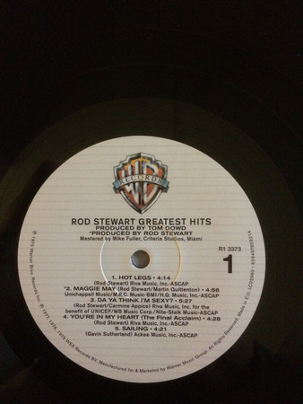 Виниловая пластинка WM Rod Stewart Greatest Hits Vol. 1 (Black Vinyl)