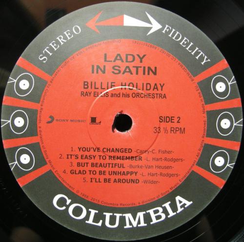 Виниловая пластинка Billie Holiday LADY IN SATIN