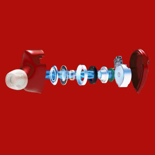 Наушники Hidizs MK12 x DucBloke 4.4mm Red