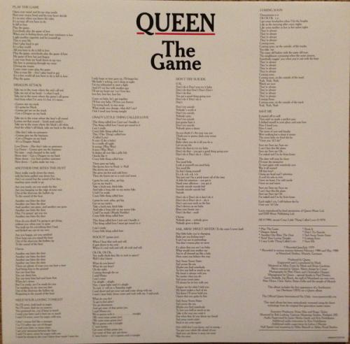 Виниловая пластинка Queen, The Game