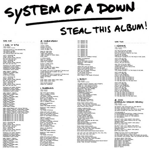 Виниловая пластинка Sony System Of A Down Steal This Album! (Limited Black Vinyl)