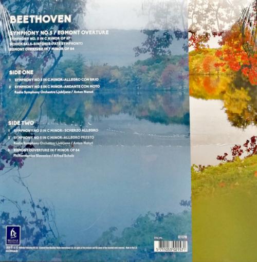 Виниловая пластинка Ludwig van Beethoven - Symphony 5 and Egmont Overture (180 Gram Black Vinyl LP)