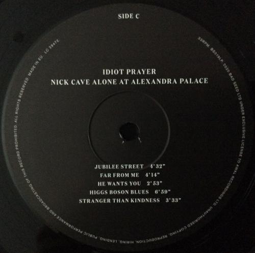 Виниловая пластинка Nick Cave - Idiot Prayer: Alone At Alexandra Palace (Black Vinyl 2LP)