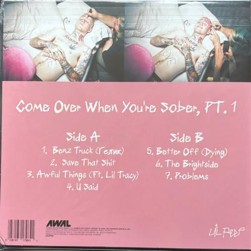 Виниловая пластинка Lil Peep - Come Over When You're Sober Pt. 1 (colouired) (Clear Pink Swirl Vinyl LP, 45 RPM)