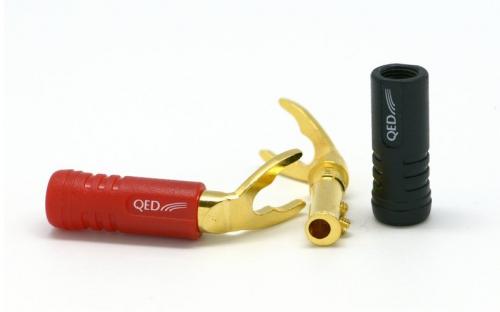Разъем QED 1890 Screwloc Plastic Spade (4 шт.)