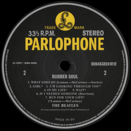 Виниловая пластинка The Beatles, Rubber Soul (2009 Remaster)
