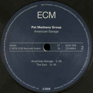 Виниловая пластинка Metheny, Pat, American Garage (180 Gram)