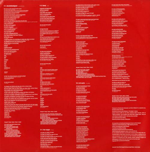 Виниловая пластинка Einsturzende Neubauten - Alles Wieder Offen (Black Vinyl 2LP)
