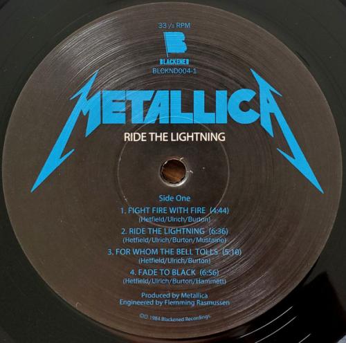 Виниловая пластинка METALLICA - RIDE THE LIGHTNING (LP)