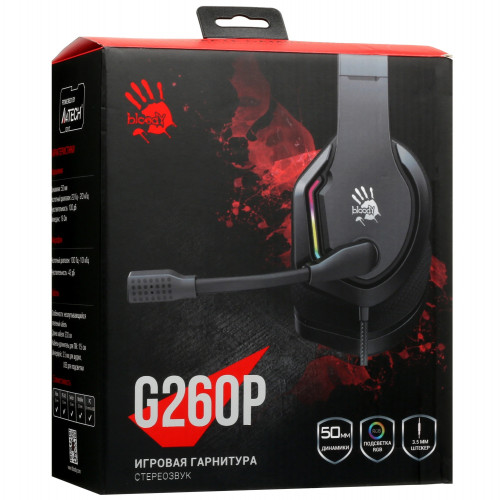 Наушники игровые A4Tech Bloody G260p Black