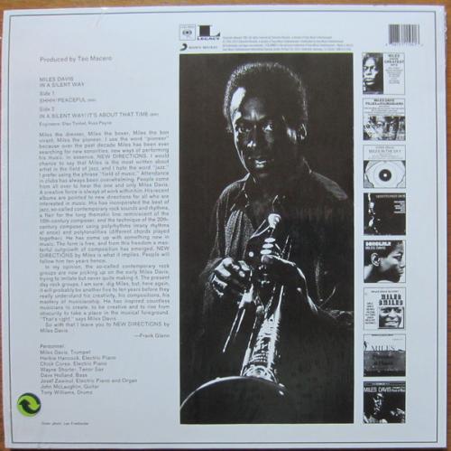 Виниловая пластинка Miles Davis IN A SILENT WAY