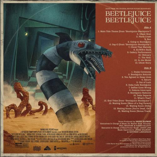 Виниловая пластинка OST - Beetlejuice Beetlejuice (Danny Elfman) (Hand Poured Pink & Violet Vinyl LP)
