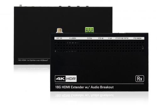 Комплект из сплиттера и 4 приемников сигнала HDMI Qtex QVS 141T-H2 KIT