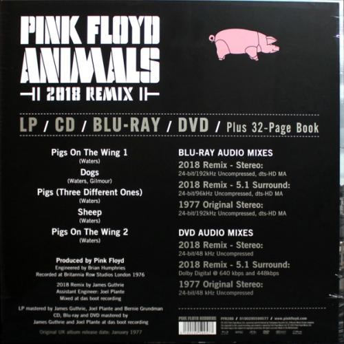 Виниловая пластинка Pink Floyd - Animals: 2018 Remix (Deluxe Edition Box Set Black Vinyl LP+CD+Blu-ray Audio+DVD)