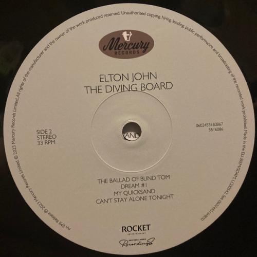 Виниловая пластинка John, Elton - The Diving Board (Black Vinyl 2LP)